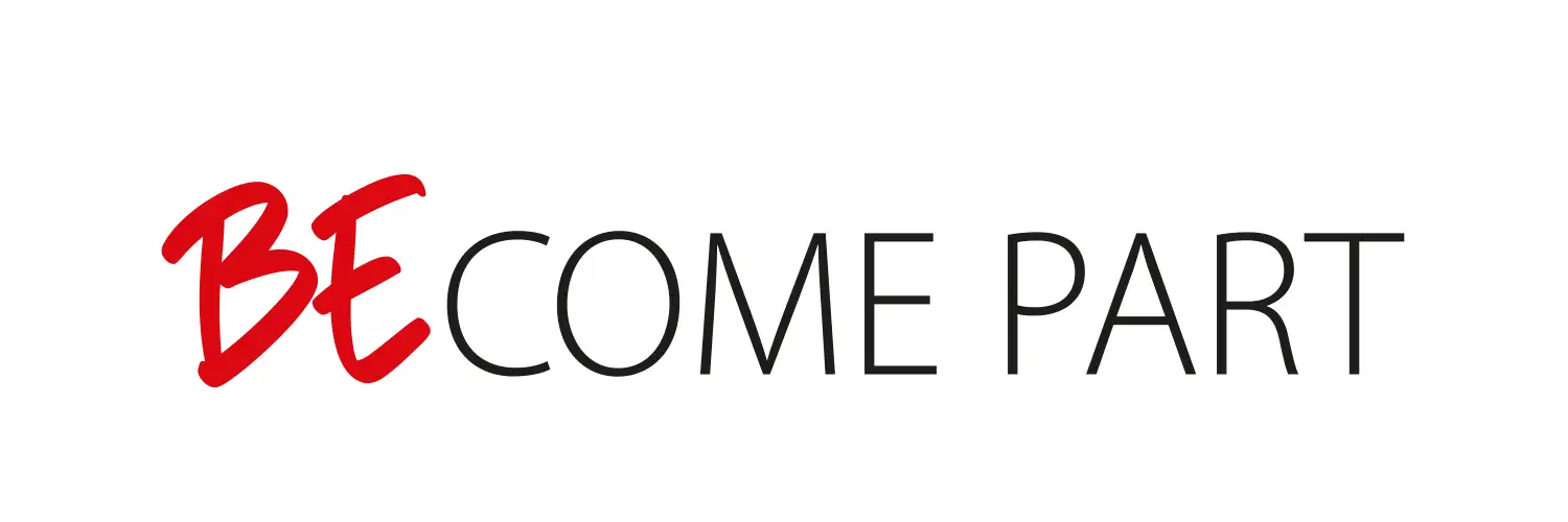 "BE COME PART"-Logo