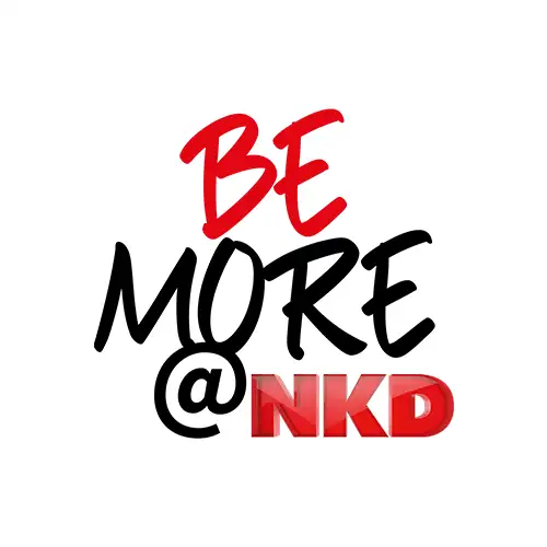 "BE MORE @ NKD"-Logo