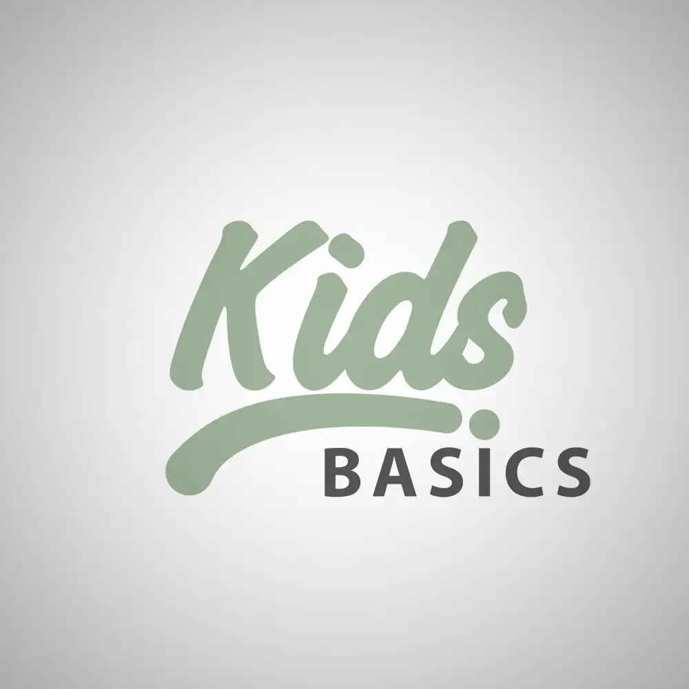 Logo der NKD-Eigenmarke "Kids Basics" in grün