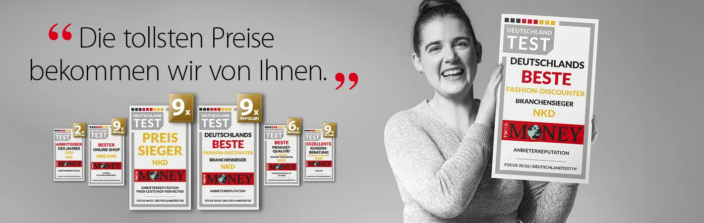 Die tollsten Preise bekommen wir von Ihnen.