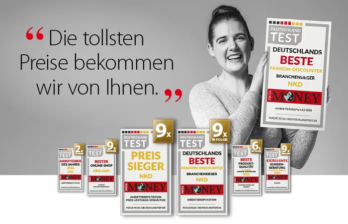 Die tollsten Preise bekommen wir von Ihnen.