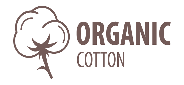 Logo Organic Cotton in der Farbe braun